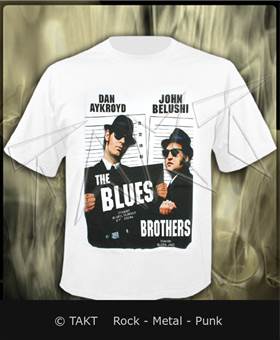 Tričko The Blues Brothers bílé
