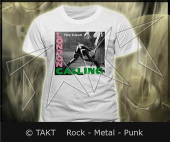 Tričko The Clash - London Colling bílé