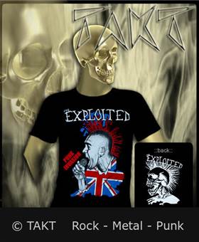 Tričko The Exploited - Anarchy Terror Crew Červená Cz
