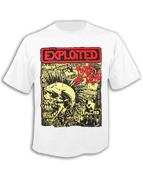 Tričko The Exploited - Punks Not Dead - bílé