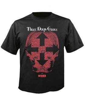 Tričko Three Days Grace - Outsider Skull