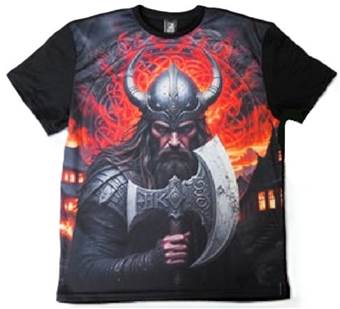 Tričko Viking Flames - All Print Premium