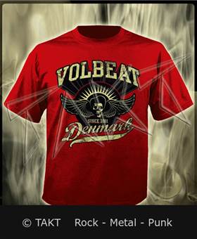 Tričko Volbeat - Rise From Denmark červené