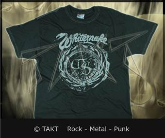 Tričko Whitesnake - Stencil Emblemat šedé