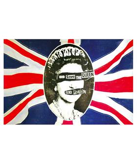 Vlajka Sex Pistols - God Save The Queen