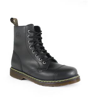 Zimní boty STEEL 8 dírek kopie Martens / nízká podrážka - černé