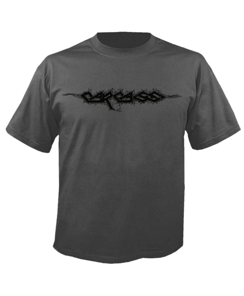 Tričko Carcass - Logo šedé XL