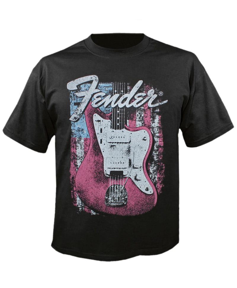 Tričko Fender Distressed kytara XXL