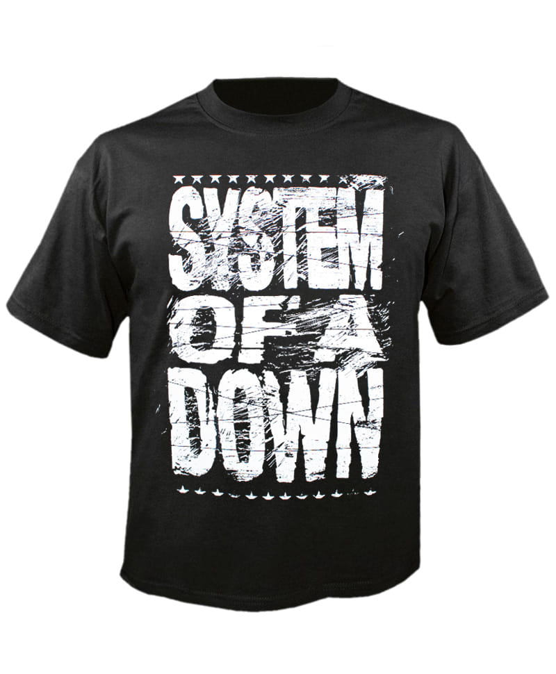Tričko System Of A Down - Distressed Logo XXL