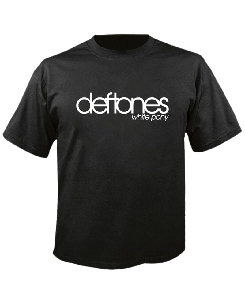 Tričko Deftones - bílé Poney M