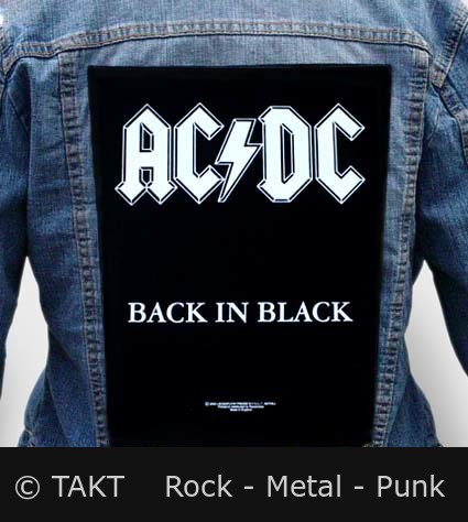 Nášivka na bundu AC/DC - Back In Black