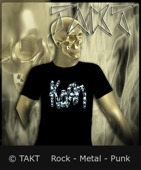 Tričko Korn - Glow Skulls : Svítí ve tmě L