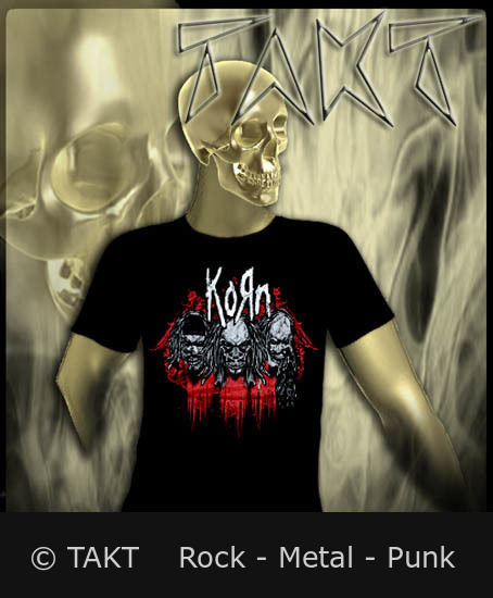 Tričko Korn - Band Skullz