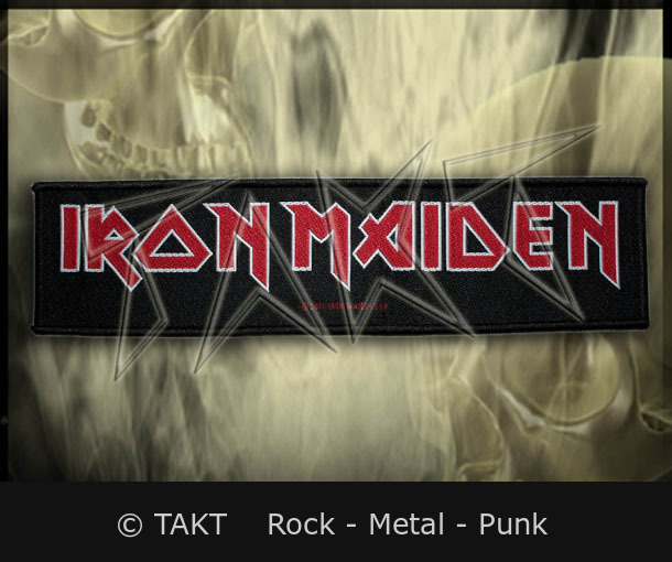 Nášivka velká Iron Maiden - Logo červené
