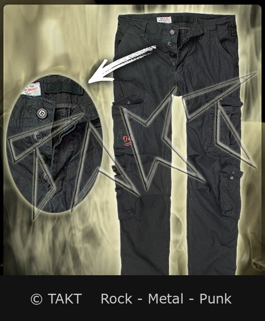 Kalhoty Airborne Vintage Black Slimmy XXL