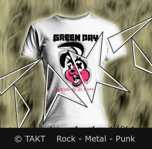 Dámské tričko Green Day - Road Kill bílé S