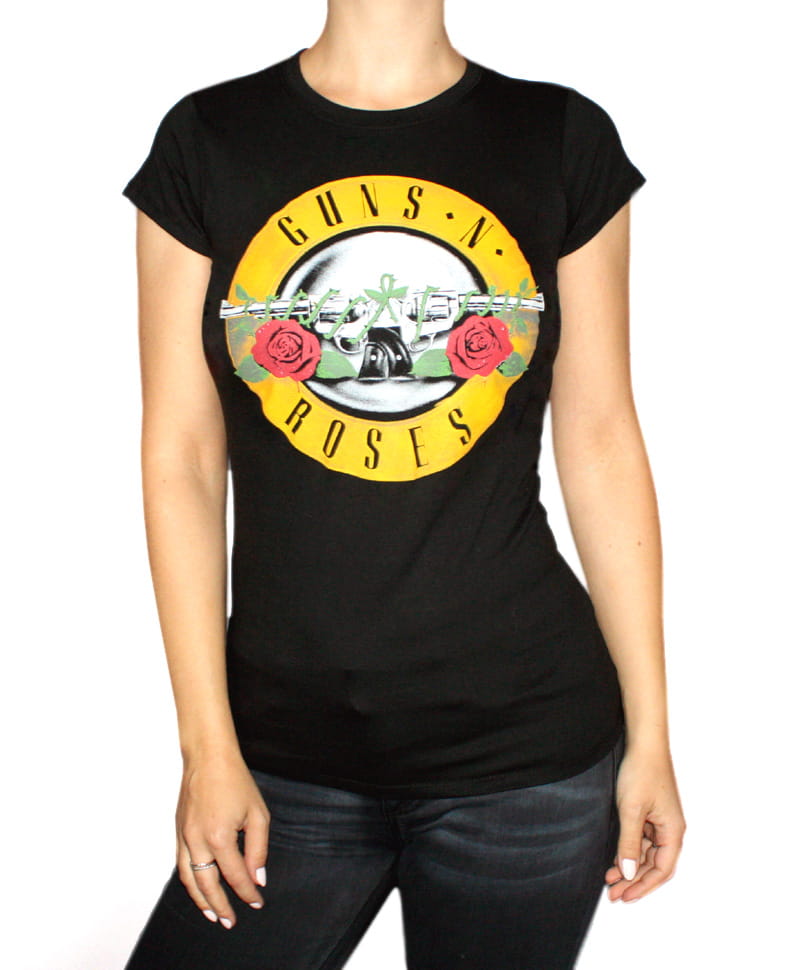 Dámské tričko Guns N Roses - Logo Razítko XXL