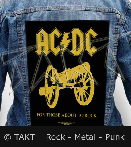 Nášivka na bundu AC/DC - For Those Abouot To Rock