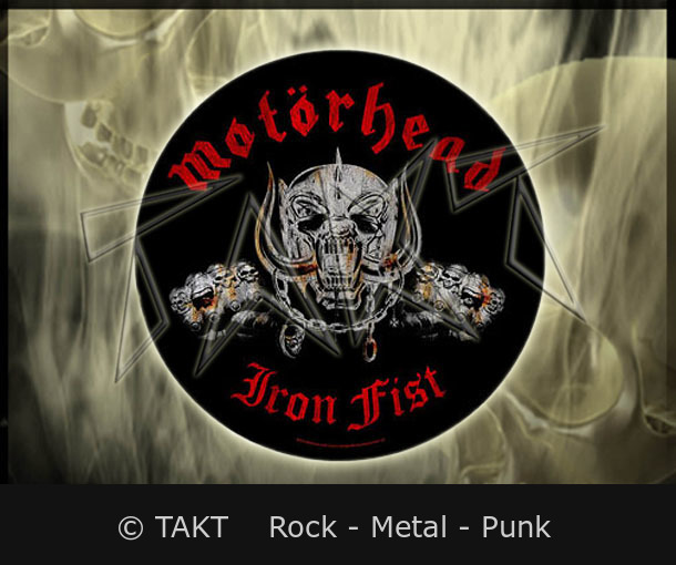 Nášivka kulatá Motorhead - Iron Fist