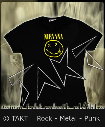 Dámské tričko Nirvana - Smile L