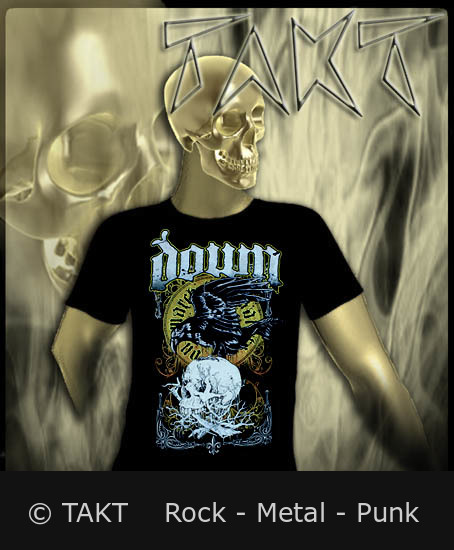Tričko Down - Swamp Skull XXL
