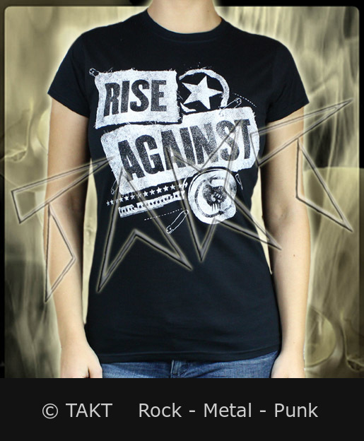Dámské tričko Rise Against - Pached Up M