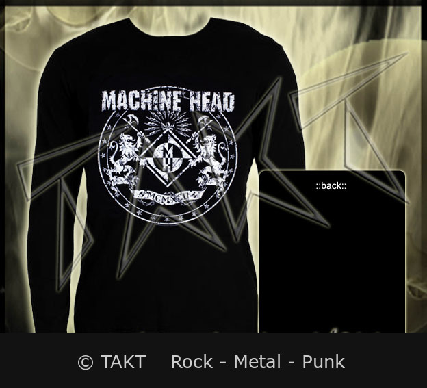Tričko s dlouhým rukávem Machine Head - Clasic Crest L