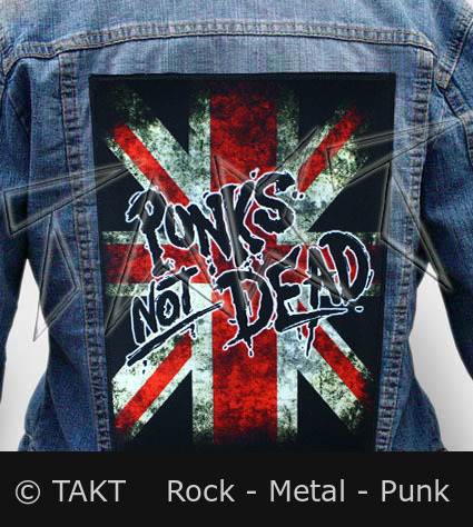 Nášivka na bundu Punks Not Dead 2 Vlajka