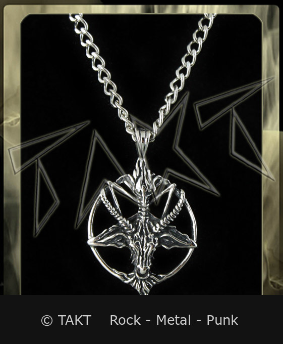 Přívěšek kozel 02 pentagram