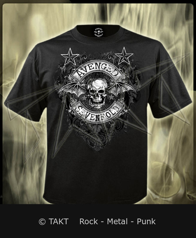 Tričko Avenged Sevenfold - Stars Flourish Logo S
