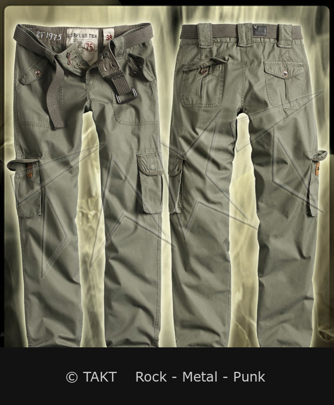 Dámské kalhoty Premium slimmy olivové / zelené