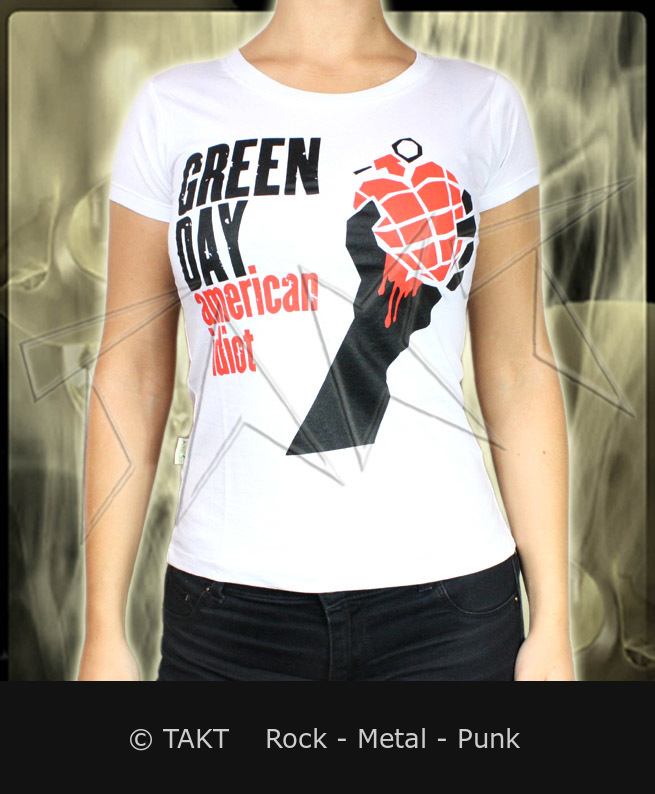 Dámské tričko Green Day - American Idiot 2 bílé L