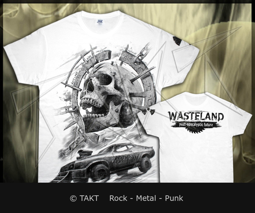 Tričko Wasteland bílé XXL