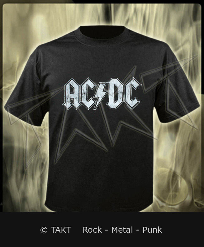 Tričko AC/DC - Logo Distressed