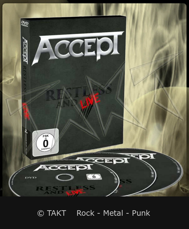 2 CD + DVD Accept - Restless And Live Blind Rage Digipack - 2017