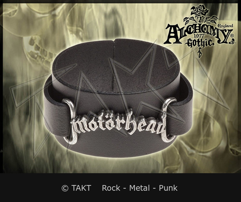 Pásek na ruku kožená Motorhead - Logo Alchemy
