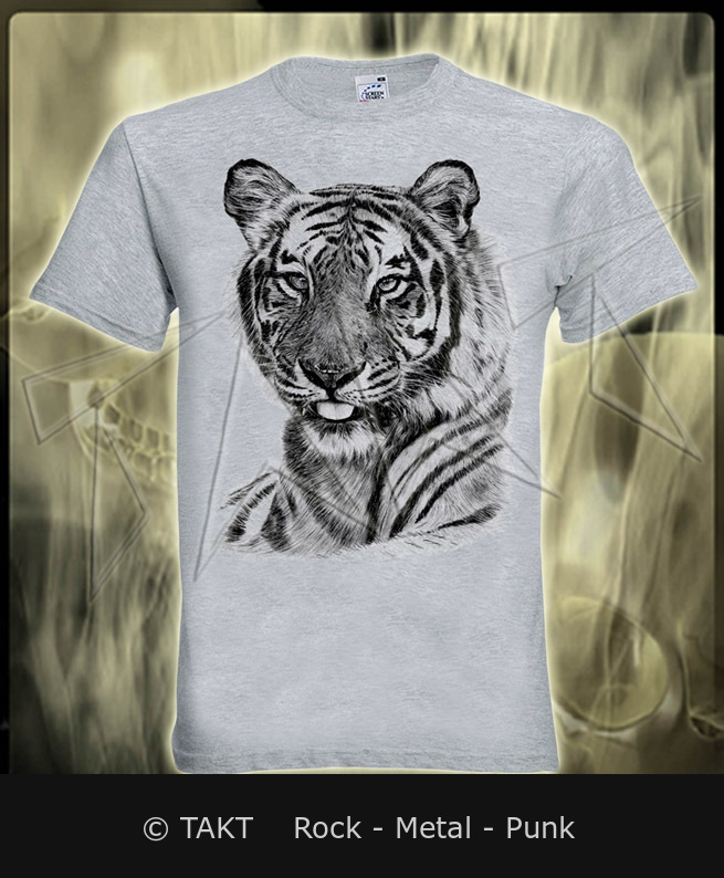 Tričko Tygr šedé