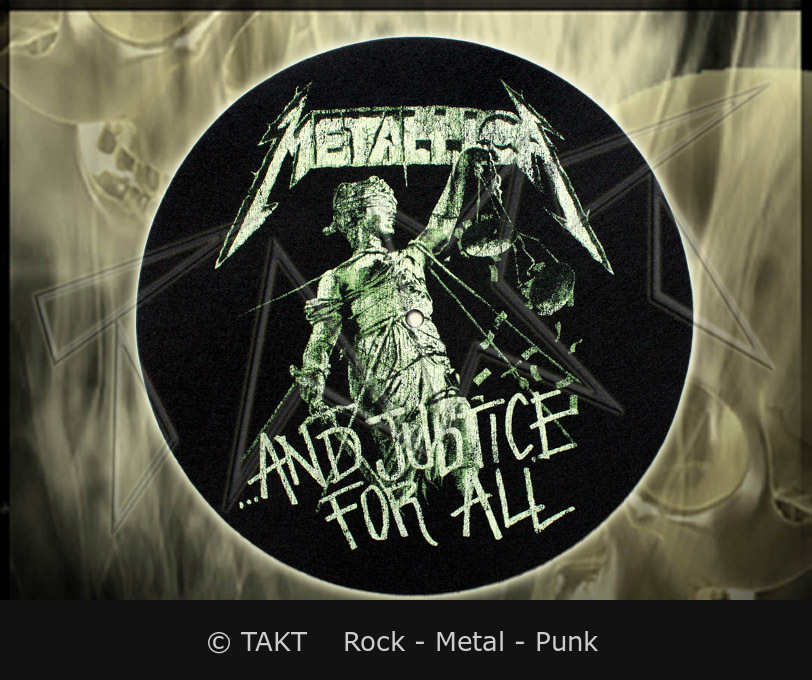 Slipmat Metallica - . . . And Justice For All - Dekorace do gramofonu