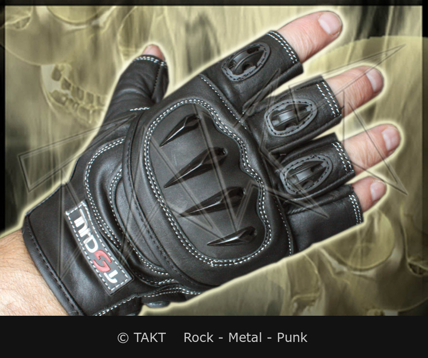 Kožené rukavice motorkářské Tschul XXL