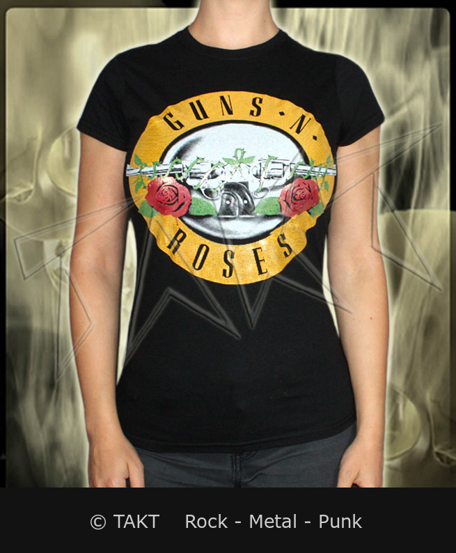 Dámské tričko Guns N Rroses - Logo 3 Fog Foil