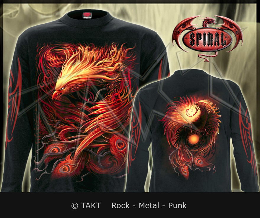 Tričko s dlouhým rukávem Phoenix Arisen - All Print - Spiral Direct XXL