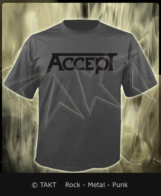 Tričko Accept - Logo šedé M