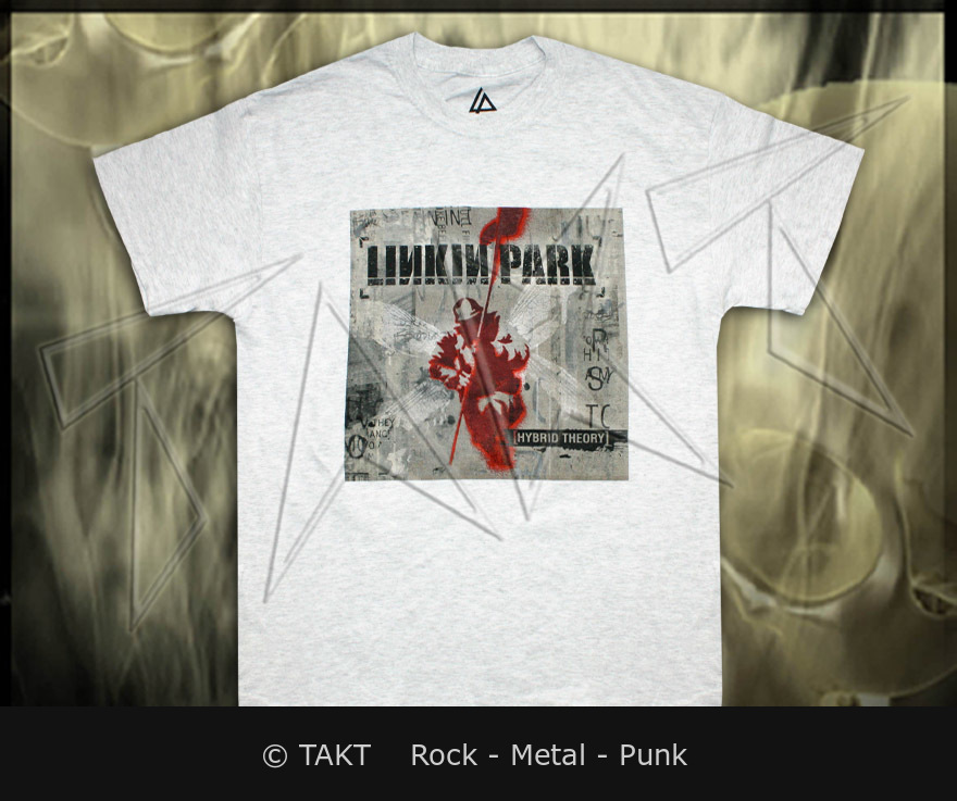 Tričko Linkin Park - Hybrid Theory šedé M