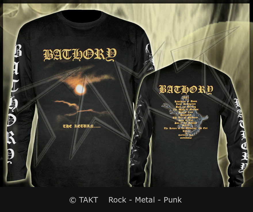 Tričko s dlouhým rukávem Bathory - The Return - All Print L