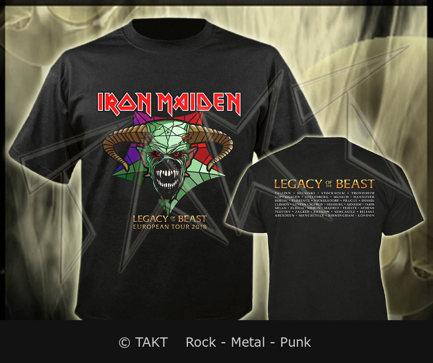 Tričko Iron Maiden - Legacy Of The Beast European Tour 2018 S