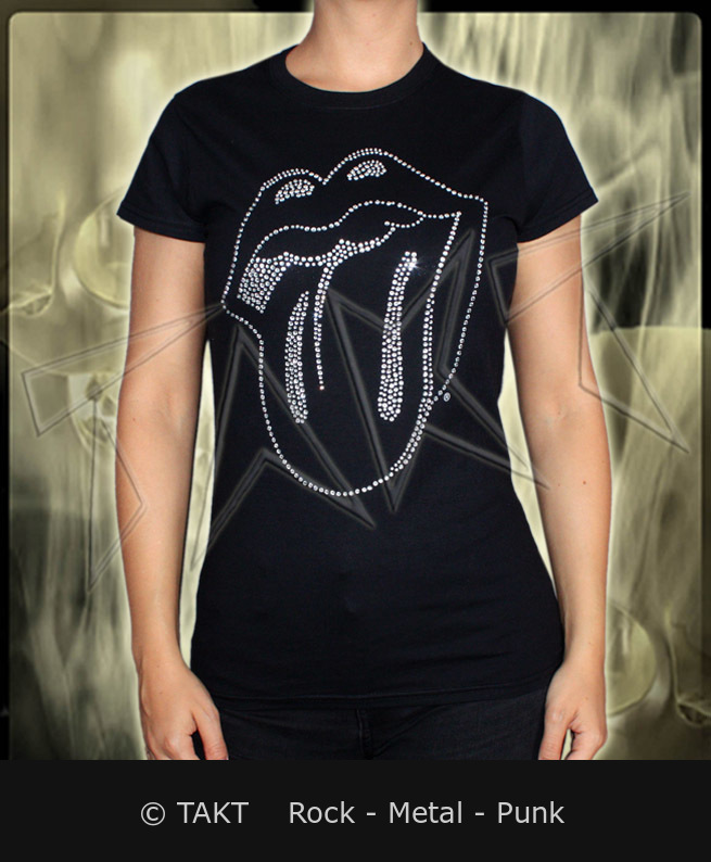 Dámské tričko The Rolling Stones - Tongue Diamante XL