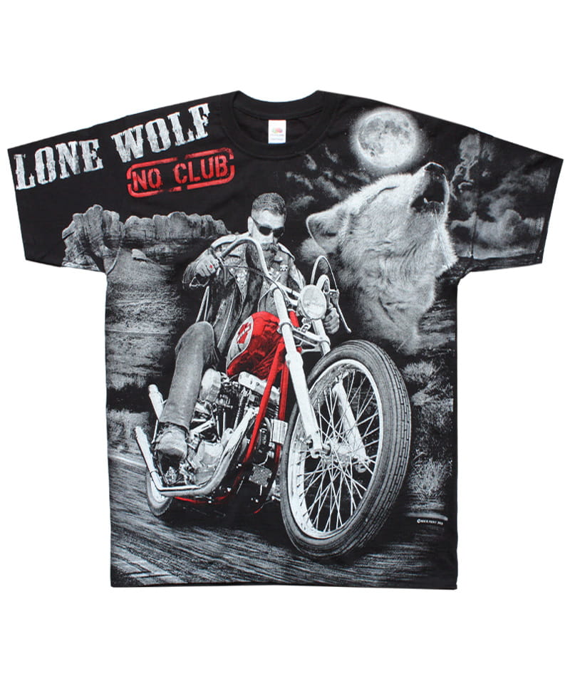Tričko Lone Wolf No Club - All Print XL