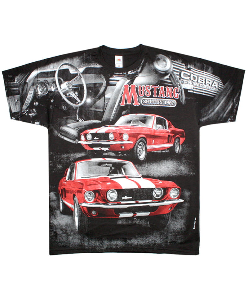 Tričko Mustang 2 Shelby - All Print XXL