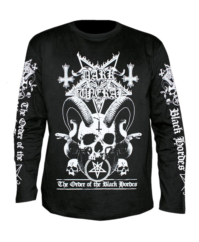 Tričko s dlouhým rukávem Dark Funeral - The Order Of The Black Hordes - All Print M