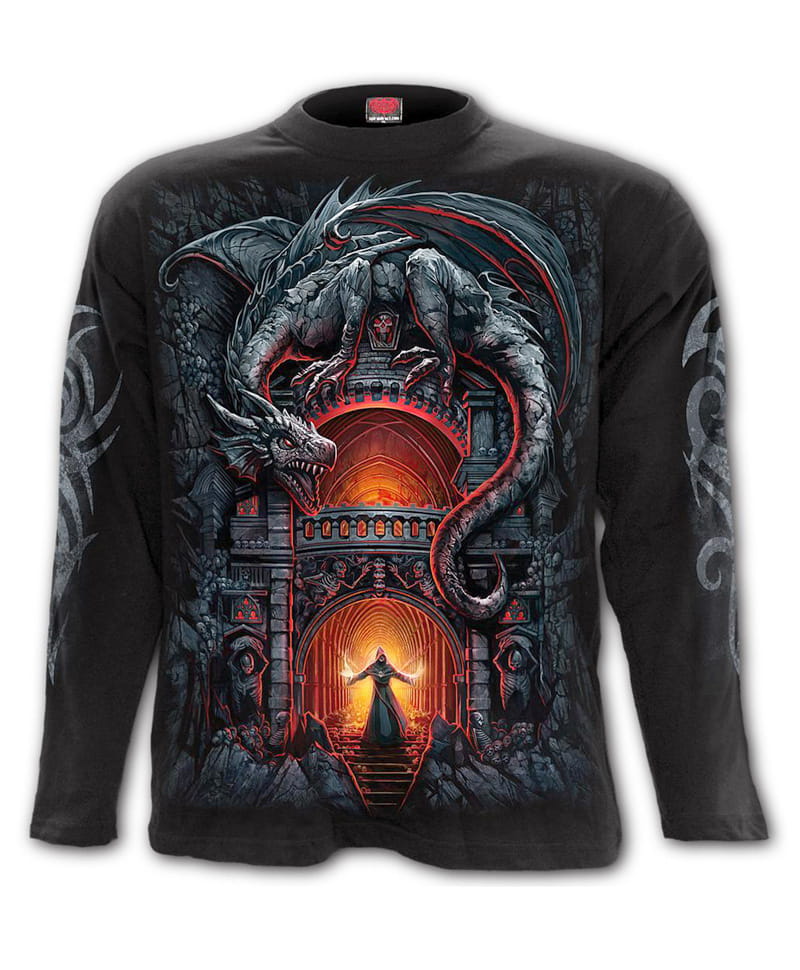 Tričko s dlouhým rukávem Dragons Lair - All Print XXL
